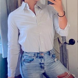 Bana Republic Pin Striple Blouse
